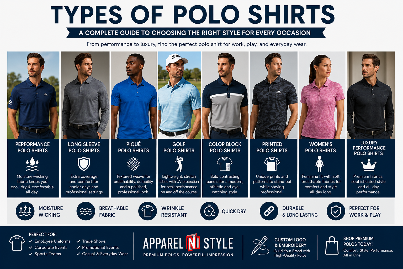 Types of Polo Shirts: A Complete Guide to Choosing the Right Style for Every Occasion